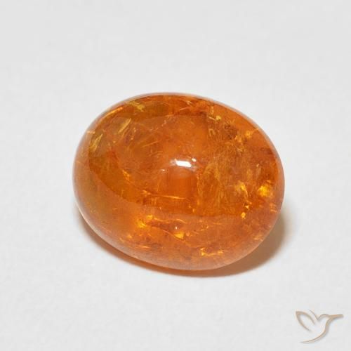 9,17 ctw natürlicher hellorange Spessartit-Garn, Oval, Transparent