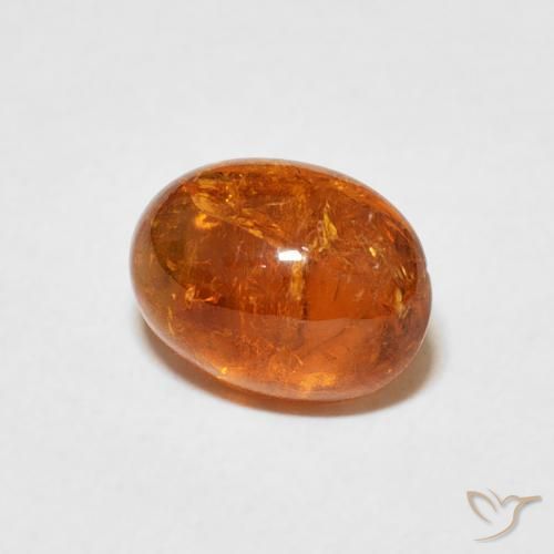 9,17 ctw natürlicher Amber Orange Spessartit-Garn, Oval, Transparent