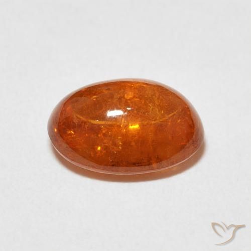 9,17 ctw natürlicher rötlich-orange Spessartit-Garn, Oval, Transparent