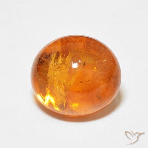 5.78ct Natürlicher Amber Orange Spessartit-Garn, Oval, Transparent