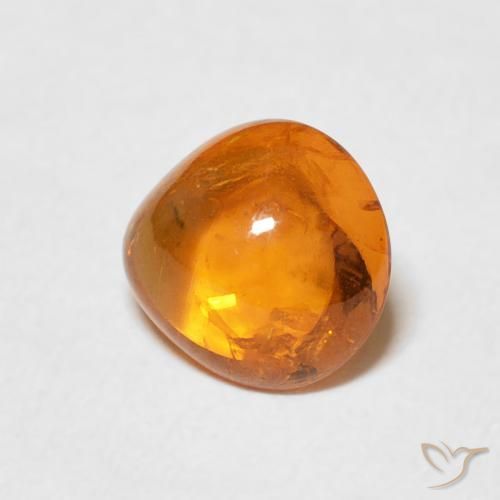 9,17 ctw natürlicher rötlich-orange Spessartit-Garn, Birnenform, Transparent
