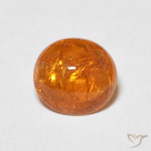 2.53ct Natürlicher Amber Orange Spessartit-Garn, Oval, Transparent