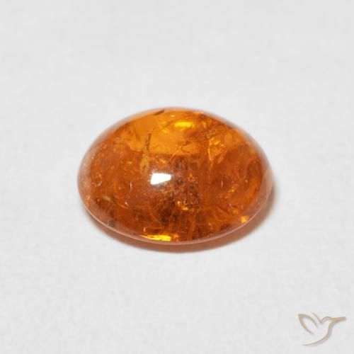 9,17 ctw natürlicher Amber Orange Spessartit-Garn, Oval, Transparent