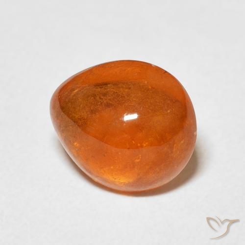 9,17 ctw natürlicher Mittelorange Spessartit-Garn, Birnenform, Transparent