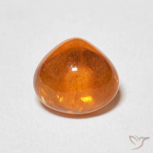 2.21ct Natürlicher Amber Orange Spessartit-Garn, Birnenform, Transparent