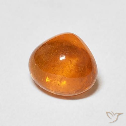 9,17 ctw natürlicher Amber Orange Spessartit-Garn, Birnenform, Transparent