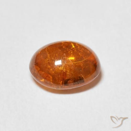 9,17 ctw natürlicher Mittelorange Spessartit-Garn, Oval, Transparent