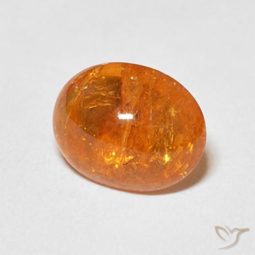 9,17 ctw natürlicher Amber Orange Spessartit-Garn, Oval, Transparent