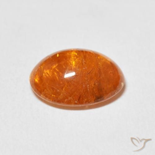 9,17 ctw natürlicher Amber Orange Spessartit-Garn, Oval, Transparent