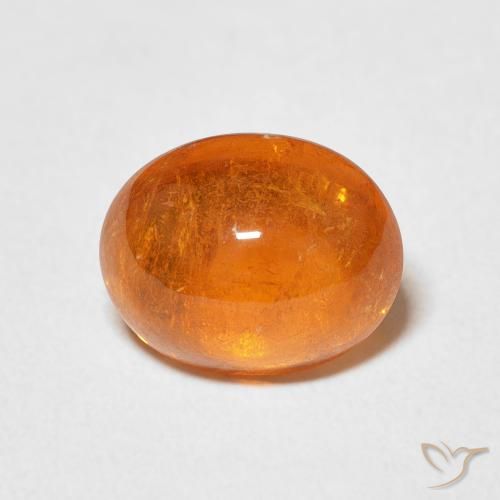 4.21ct Natürlicher Mittelorange Spessartit-Garn, Oval, Transparent