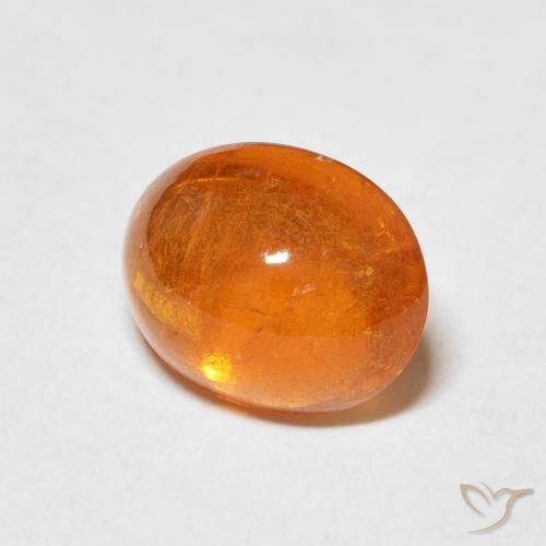 9,17 ctw natürlicher Mittelorange Spessartit-Garn, Oval, Transparent