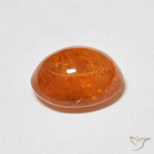 9,17 ctw natürlicher Mittelorange Spessartit-Garn, Oval, Transparent