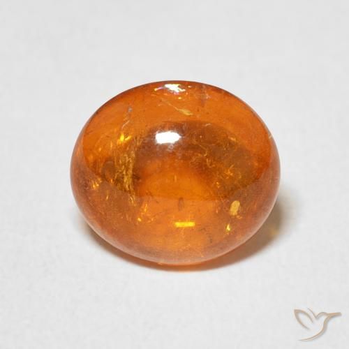 3.36ct Natürlicher Feuerorange Spessartit-Garn, Oval, Transparent