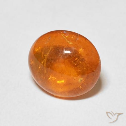 9,17 ctw natürlicher Feuerorange Spessartit-Garn, Oval, Transparent