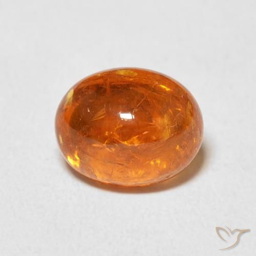 3.17ct Natürlicher hellorange Spessartit-Garn, Oval, Transparent