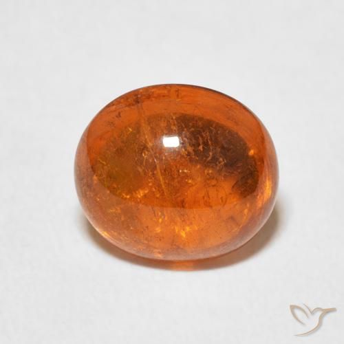 2.89ct Natürlicher tieforange Spessartit-Garn, Oval, Transparent