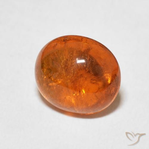 9,17 ctw natürlicher tieforange Spessartit-Garn, Oval, Transparent