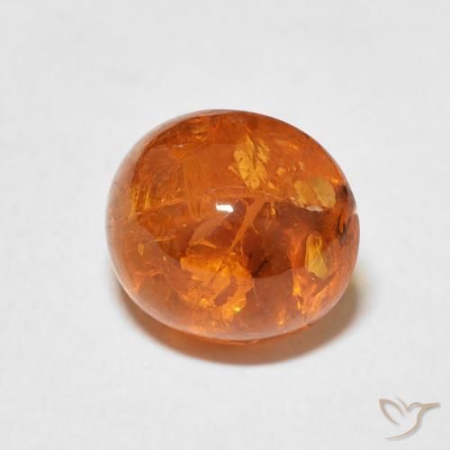 9,17 ctw natürlicher tieforange Spessartit-Garn, Oval, Transparent