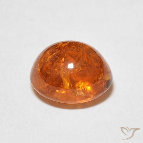 9,17 ctw natürlicher tieforange Spessartit-Garn, Oval, Transparent