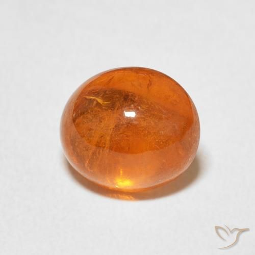 2.84ct Natürlicher Mittelorange Spessartit-Garn, Oval, Transparent