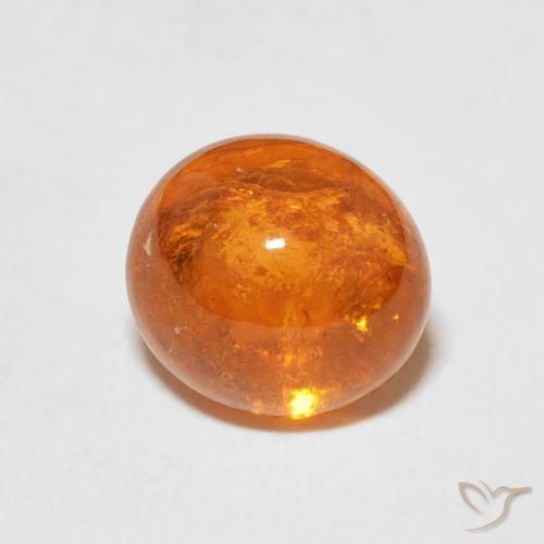 9,17 ctw natürlicher rötlich-orange Spessartit-Garn, Oval, Transparent