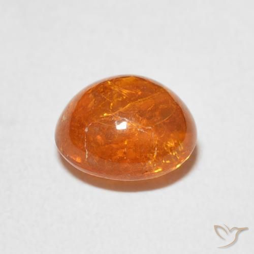 9,17 ctw natürlicher rötlich-orange Spessartit-Garn, Oval, Transparent