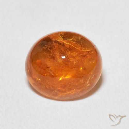 3.22ct Natürlicher tieforange Spessartit-Garn, Oval, Transparent