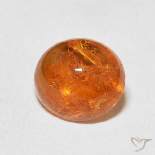 9,17 ctw natürlicher tieforange Spessartit-Garn, Oval, Transparent