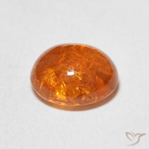 9,17 ctw natürlicher tieforange Spessartit-Garn, Oval, Transparent