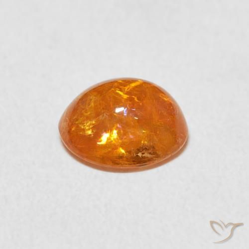 9,17 ctw natürlicher Amber Orange Spessartit-Garn, Oval, Transparent