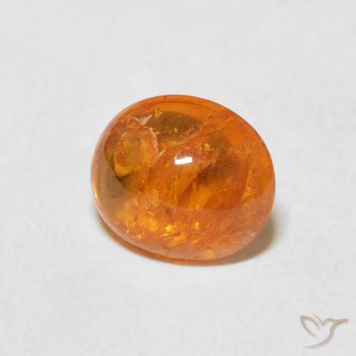 9,17 ctw natürlicher Amber Orange Spessartit-Garn, Oval, Transparent