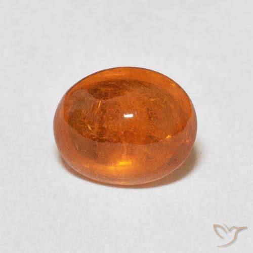 2.37ct Natürlicher Mittelorange Spessartit-Garn, Oval, Transparent