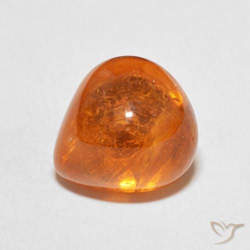 6.45ct Natürlicher tieforange Spessartit-Garn, Birnenform, Transparent