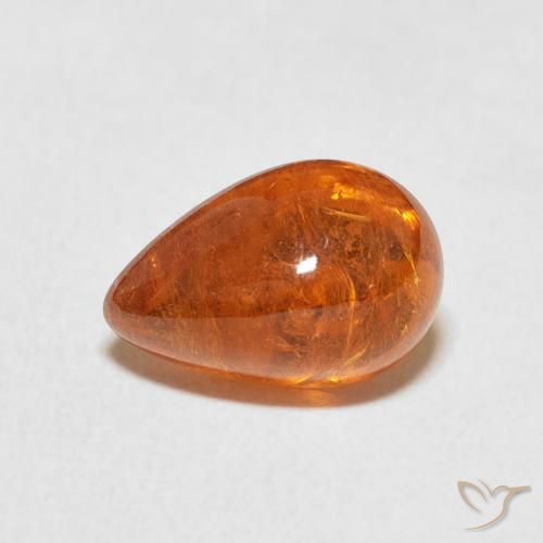 4.10ct Natürlicher Amber Orange Spessartit-Garn, Oval, Transparent