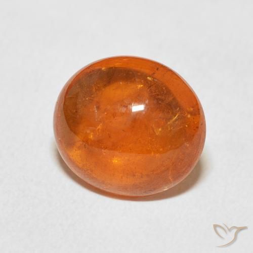 9,17 ctw natürlicher Amber Orange Spessartit-Garn, Oval, Transparent