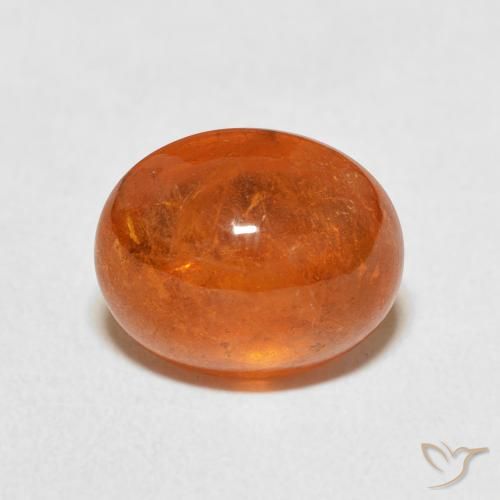5.83ct Natürlicher rötlich-orange Spessartit-Garn, Oval, Transparent