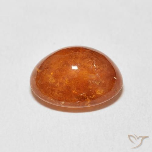 9,17 ctw natürlicher rötlich-orange Spessartit-Garn, Oval, Transparent