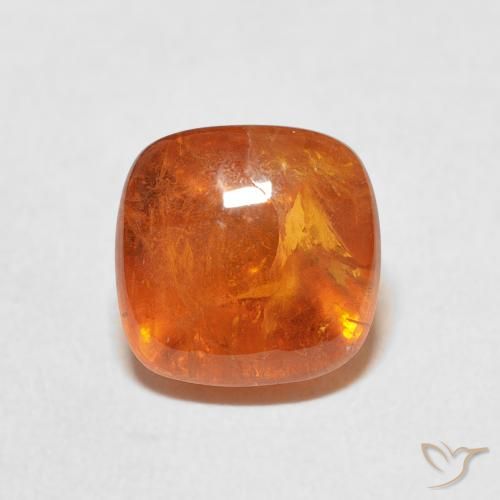 6.01ct Natürlicher Mittelorange Spessartit-Garn, Kissen, Transparent