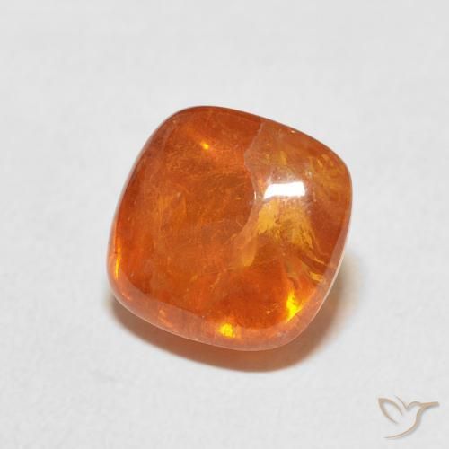 9,17 ctw natürlicher Mittelorange Spessartit-Garn, Kissen, Transparent