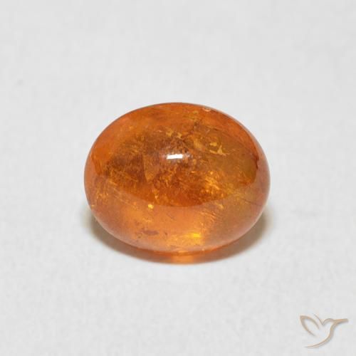 1.86ct Natürlicher rötlich-orange Spessartit-Garn, Oval, Transparent