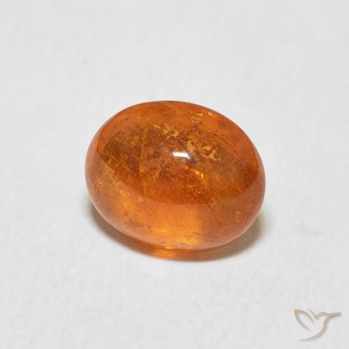 9,17 ctw natürlicher rötlich-orange Spessartit-Garn, Oval, Transparent