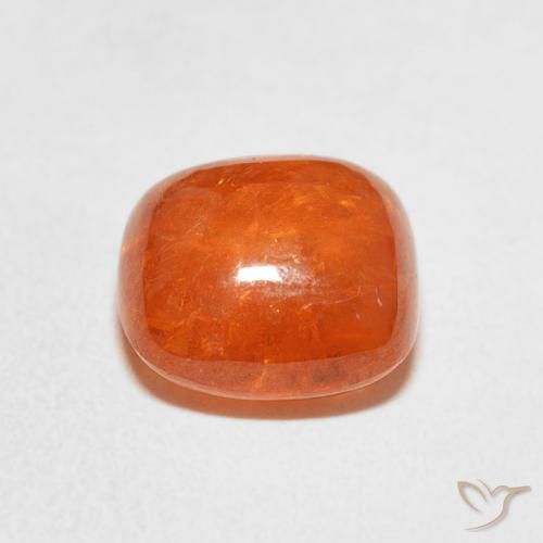 9,17 ctw natürlicher hellorange Spessartit-Garn, Kissen, Transparent