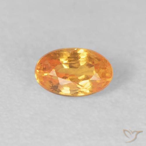 0.43ct Natürlicher Intensives Orange Spessartit-Garn, Oval, VS