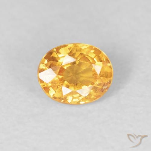 0.51ct Natürlicher Mittelorange Spessartit-Garn, Oval, VS