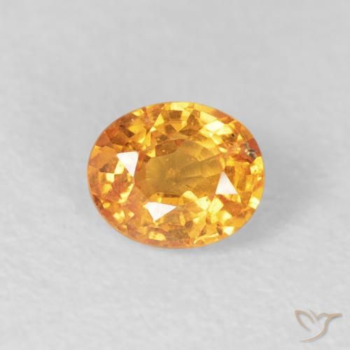 0.57ct Natürlicher Orange-Gold Spessartit-Garn, Oval, VS