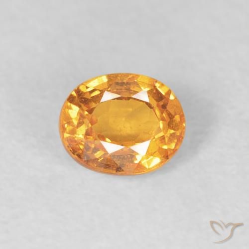 0.56ct Natürlicher Honig-orange Spessartit-Garn, Oval, VS