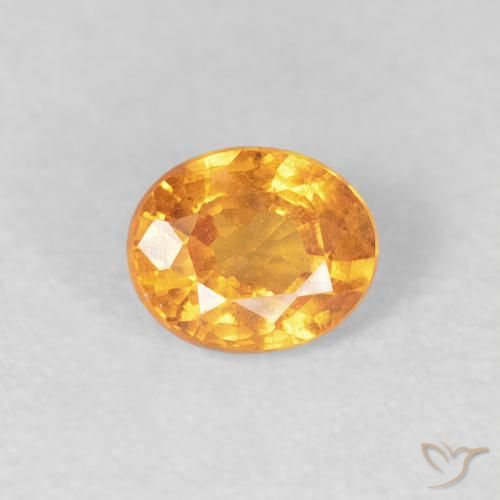 0.56ct Natürlicher Intensives Orange Spessartit-Garn, Oval, VS