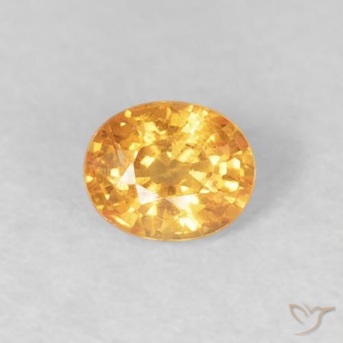0.54ct Natürlicher Orange-Gold Spessartit-Garn, Oval, VS