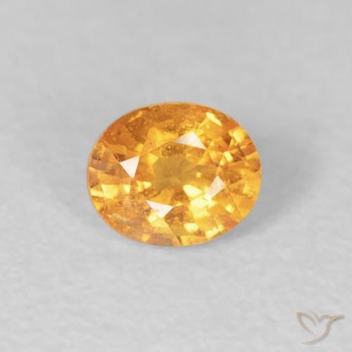 0.54ct Natürlicher Orange-Gold Spessartit-Garn, Oval, VS