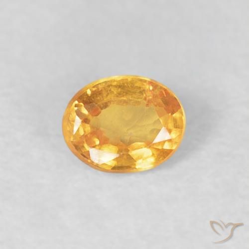 0.23ct Natürlicher Mittelorange Spessartit-Garn, Oval, VS